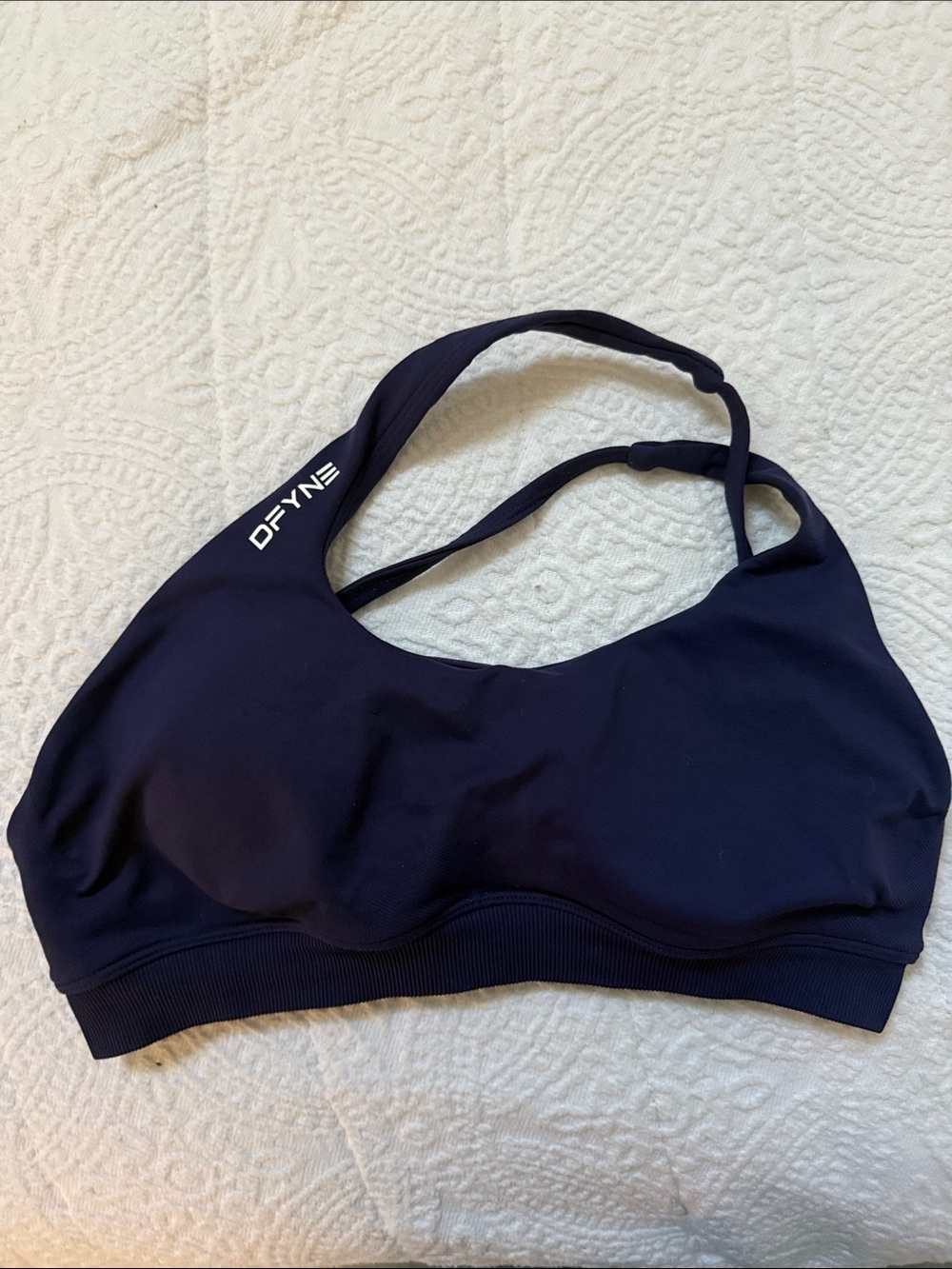 Navy Seamless Sports Bra